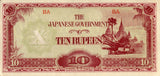 Numis Burma 1942 10 Rupees Cufflink Ankers - pranga