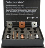 Curated Elemental FeCuAl Cufflinks and Ankers - pranga