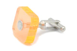 Light Crystal Orange Cufflink Ankers - pranga