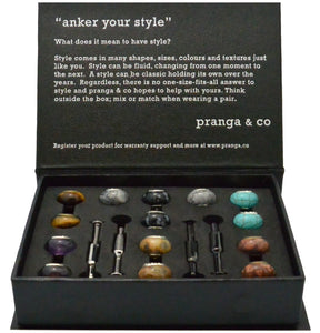 Curated Semi-Precious Cufflinks and Ankers - pranga