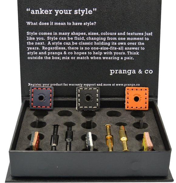 Curated Leathers Cufflinks and Ankers - pranga